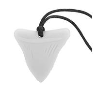 ACOGEDO Collana da Dentizione in Silicone Premium per Ciondolo da Masticare per Bambini Autistici con 5 Opzioni di Colore (WHITE)