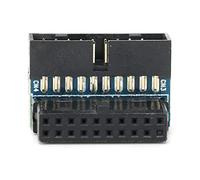 ACOGEDO Connettore con Rotazione di 90 Gradi a 19 PIN per Cablaggio Host Accessori per Computer Desktop Connettore Host Senza Perdite USB3 0 da 14 Mm in Altezza La Svolta Piccola per Rotazione a 19