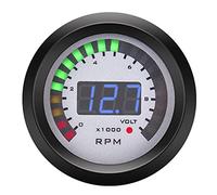ACOGEDO Contagiri Digitale Tachimetro Auto RPM Misuratore Giri 52mm/2in per