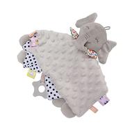 ACOGEDO Coperta di Sicurezza per Bambini Colore Brillante Peluche Confortevole Coperta per Coccole per Bambini Simpatica Bambola per Animali Grigia, Comoda e Importante è il Tuo Questo per i Cade