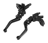 ACOGEDO Coppia Leve Freno e Leve Moto con Sostituzione del Serbatoio della Pompa Idraulica Compatibile con Manubrio da 22 Mm (BLACK)