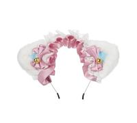 ACOGEDO Copricapo con Orecchie di Gatto con Fiocco in nastro. Accessorio per Capelli con Fascia Carina per Bambini e Adulti (#19)