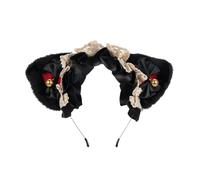 ACOGEDO Copricapo con Orecchie di Gatto con Fiocco in nastro. Accessorio per Capelli con Fascia Carina per Bambini e Adulti (#17)