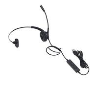 ACOGEDO Cuffie Ergonomiche per Call Center con Cancellazione del Rumore ENC, Asta Rotante e Archetto Retrattile in Acciaio Al Manganese, Cuffie da Ufficio Cablate USB per Telemarketing e Servizio