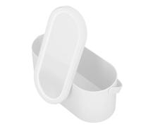 ACOGEDO Custodia per Trucco per Coperchio a Specchio con Luce LED - Organizzatore Cosmetico Portatile con Coperchio a Specchio Rotabile Camera Letto e Viaggio - Luce Dimmerabile, Batteria (WHITE)