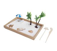 ACOGEDO Decorazione Vassoio di Sabbia Ornamento Sandbox da Tavolo Artigianato Paesaggistico Accessori Fai da Te Sentirsi Come su una Piccola D Decorazione Vassoio di Sabbia Ornamento Sandbox da