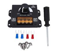 ACOGEDO Dimmer per Strisce Luminose a LED, Controller Dimmer PWM 12V 24V 30A con Manopola per Regolare la luminosità, Interruttore On/off, per Strisce Luminose a LED Monocolore 5050