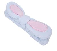 ACOGEDO Elastic Women Bisking Abchina per la Pulizia del Viso con Decorazione dell'orecchio di Coniglio per la Cura della Pelle di Trucco Spa - Cesto Viola Morbido per Lavaggio del Viso e Gestione