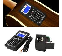 ACOGEDO F-5T Guitar Pickup, Modern Black 5-Band Equalizer Digital Tuner for