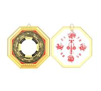 ACOGEDO Feng Shui Convex Bagua Mirror per Ricchezza e Protezione con i Primi Trigrammi di Paradiso Nella Tradizione Cinese per la Fortuna e la Fortuna della Casa da 6 Pollici da 6 Pollici (Diametro