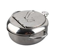 ACOGEDO Friggitrice Giapponese in Acciaio Inossidabile con Maniglia Integrata, Cool-Touch, Indicatori per l'olio e Griglia Rimovibile - 20 Cm, Compatibile con l'elettricità a Induzione a Gas