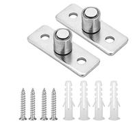 ACOGEDO Guida Al Pavimento del Rullo della Porta della Stalla in Acciaio Inossidabile - Accessori Hardware per Porte Scorrevoli Lisce per Porte in Legno e Fienile, 2 Pezzi, Resistenti Alla Corrosione