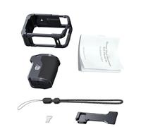 ACOGEDO Impugnatura e Gabbia per Fotocamera in Metallo, Gabbia per Action Camera in Lega di Alluminio con Otturatore Altalena per ZV E10, Compatibile con Luce Microfono Treppiede