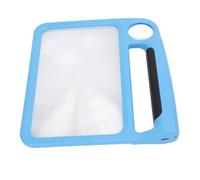 ACOGEDO Ingrandimento Ad Alto Ingrandimento 5x 10x Rettangolare Portatile con Luci a LED, modalità di Luce Dimmerabile per la Lettura di Piccole Stampe, 48 Arancione Ricaricabile e Ergonomico (BLUE)