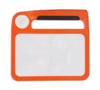 ACOGEDO Ingrandimento Ad Alto Ingrandimento 5x 10x Rettangolare Portatile con Luci a LED, modalità di Luce Dimmerabile per la Lettura di Piccole Stampe, 48 Arancione Ricaricabile e Ergonomico (ORANGE)