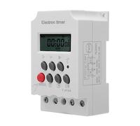 ACOGEDO Interruttore Temporizzato Elettronico, Interruttore Orario Intelligente per Microcomputer con 20 Set di Commutazione Giornaliera, Batteria Al Litio Incorporata, per Macchinari