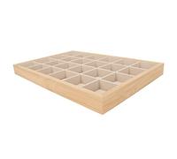 ACOGEDO Jewelry Storage Tray Multipurpose 24 Grids Elegant Design for