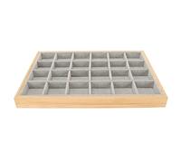 ACOGEDO Jewelry Storage Tray Multipurpose 24 Grids Elegant Design for