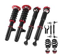 ACOGEDO Kit Ammortizzatore Ammortizzatori Coilover Adatto per Serie 3 E46 - Altezza e Precarico Regolabili, Montaggio su Cuscino, Corpo in Alluminio