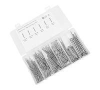 ACOGEDO Kit Assortimento di Coppiglie da 340 Pezzi - 6 Misure - Perni a Forcina in Acciaio Inossidabile 304 per Auto, Camion e Officina - Scatola Portaoggetti a Griglia