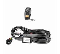 ACOGEDO Kit Cablaggio Barra Luminosa a LED, Kit Cablaggio Telecomando Wireless a 2 Conduttori Cavo Centrale 18AWG per Fendinebbia per Auto, Luci di Guida Lavoro, Barra Adatta a 2 Luci (Digitare 4)