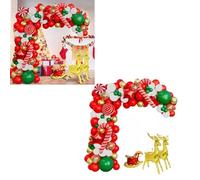 ACOGEDO Kit di di Ghirlanda Navigazione Natale Festivo per Decorazioni per le vacanze? Gold Metallico, Verde, Rosso, Palloncini Renne Feste, Celebrazioni il Nuovo Anno e Altro Ancora