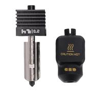 ACOGEDO Kit Hotend da Laboratorio, Ugello Filettato da 0,2 Mm Aggiornato con compatibilità Alle Alte Temperature 650°C per Filamenti Tecnici, Plug and Play per Stampante 3D