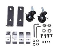 ACOGEDO Kit Ruote Anteriori per Cassetta degli Attrezzi, Design a Doppia Ruota con Bloccaggio del Freno per Cassetta degli Attrezzi, capacità di 200 Libbre, Rotella con Rotazione a 360