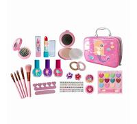 ACOGEDO Kit Trucco per Ragazze per Bambini Set Trucco per Bambini Scatola Principessa per Ragazze Kit Cosmetici Non Tossici Giocattoli Giocattoli di Bellezza di Natale di Compleanno Pettine per