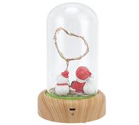 ACOGEDO Luce Notturna Materiale ABS Ricarica USB Batteria da 1200 MAh Lampada Notturna con Cupola per Decorazioni Natalizie per la Casa Natale Sotto con Coperchio Fatto Questo è il Materiale di Alta