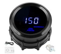 ACOGEDO Manometro Digitale dell'olio da 2 Pollici 0-150 PSI con Display LED Blu Sensore NPT /8" per Automobili a 12V