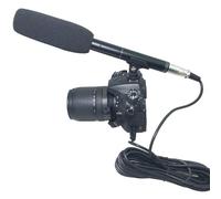 ACOGEDO Microfono a Fucile Microfono da Intervista Professionale con Cavo in Metallo ABS con Cavo XLR Parabrezza per Videocamere DSLR Fotocamere DV Varie Che Forniscono una Registrazione Adeguata