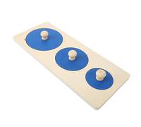 ACOGEDO Migliora l'apprendimento per Bambini con Giocattolo Puzzle a Forma Singola in Legno - La Progettazione a Forma Rotonda Migliora La Coordinazione Oculare della Mano per l'apprendimento in