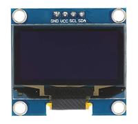 ACOGEDO Modulo Display OLED Ad Alto Contrasto Comunicazione IIC I2C 1,3 Pollici Risoluzione 128x64 Testo Blu per Progetti di Elettronica Fai-da-Te