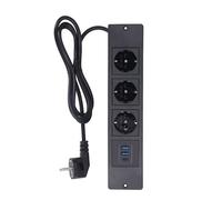 ACOGEDO Multipresa da Incasso 3xprese 2xUSB A 1xUSB C Porte PD20W Presa da Tavolo con Cavo da 5 M Standard e un'offerta Multipresa da Incasso con Presa USB da TavoloDesk (BLACK)
