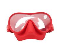 ACOGEDO Occhiali da Sub Premium con Vetro Temperato Antiappannamento, Immersione Portatile per Snorkeling Rosso per Adulti e Bambini (rosso)