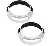 ACOGEDO Paraluce Scavato in Lega di Alluminio da 2 Pezzi 58 Mm per Fotocamera Argento, Materiale Riflettente in Alluminio, Vernice Robusta, la Superficie del Paraluce è Effettivamente Opaca, Lente