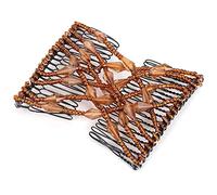 ACOGEDO Perline per Capelli Facili da Ragazza per Donna Slide Clamp/Holder a Pettine Elastico Design a Forcina Estensibile Facile in Testa PettinePettine ElasticoForcina ElasticaPettine Elastico per