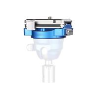 ACOGEDO Piastra a Sgancio Rapido della Fotocamera Base Multifunzionale con Bloccaggio Automatico per Cursore con Testa a Sfera per Treppiede (BLUE)