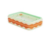 ACOGEDO Piscina Gonfiabile Piscina Gonfiabile in PVC Pieghevole a 3 Strati per Cortile Interno Arancione 4,3 Piedi Veloce Facile Che Consente e Comodo un Pulsante per Nuotare in con (1, milioni)