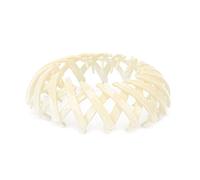 ACOGEDO Porta a Clamp/Holder per Capelli Nido di Espandibile - Coda di Cavallo Beige a Scomparsa e Pannello per Donne - Artiglio Capelli Non Slip Tutti gli Stili (Beige)