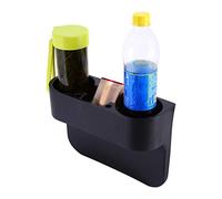 ACOGEDO Portabicchieri per Seggiolino Auto, Lattina per Bevande, Bottiglia, Supporto per Alimenti, Ripiano 3 in 1, Nero, Comodo per i Tipi di Design. Fai Pratico, Facile, Tutto di qualità e Semplice