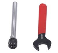 ACOGEDO Portautensili con Codolo Cilindrico ER11 Asta di Prolunga per Mandrino Portapinza con Chiave per Accessori di Fresatura CNC - Alta (C10-ER11A-100L)