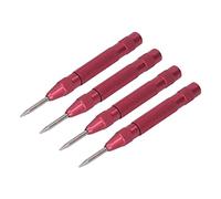 ACOGEDO Punzone Centrale da 4 Pezzi Kit di Utensili Automatici da 5 Pollici in Acciaio Ad Alta velocità per la Manutenzione dell'installazione Manutenzione della Macchina Rossa Punzone Centrale in