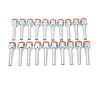 ACOGEDO Raccordo Portagomma per Tubo Flessibile da 20 Pezzi, Diritto, in Alluminio, Ad Alta Resistenza, Universale, per Auto, Camion, 5/8 Pollici (5/8 poll)