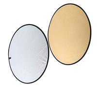 ACOGEDO Riflettore per Illuminazione Fotografica Oro e Argento 2 in 2 da 80 Cm / 31,5 Pollici Riflettore Portatile Pieghevole per Studio Fotografico con Borsa per il Trasporto, Lattina Versatile e