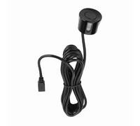 ACOGEDO Sensore di Parcheggio per Auto Ad Alta sensibilità con 4 Sonde per Inversione Inversione Invertito in Argento Universale Resistente Alle Intemperie per la Maggior Parte dei Veicoli (BLACK)