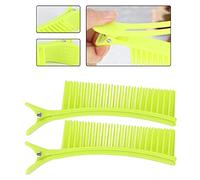 ACOGEDO Set di Clamp/Holder di Acconciatura Affidabile con Manico Opaco Non Slip | Parrucchiere di Sezionamento del Salone Nero per Tutti i di Capelli | Strumento di Partizione per Capelli