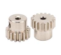 ACOGEDO Set di Ingranaggi Motore RC da 2 Pezzi M0.6 16T Ingranaggi Motore Pignone in Acciaio a Basso Rumore con Aderenza Precisa per Auto Telecomandata 1/12 1/16 Ha MATERIALE Antiusura Ed è