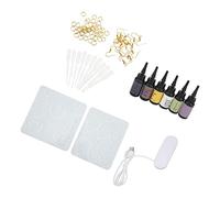 ACOGEDO Set di Orecchini Versatile con Lampada, Colla e Ganci per la Creazione di Gioielli Fai-da-te, per Pendenti e Accessori per le Orecchie